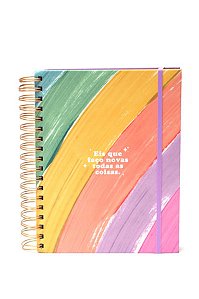 Meu Plano Perfeito Capa Dura Espiral Duplo Cores Pastel