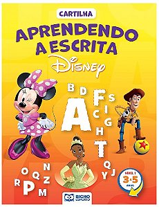 Cartilha Aprendendo a Escrita Disney - 3 a 5 Anos