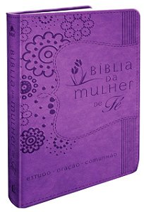 Biblia da Mulher de Fe (capa Roxa)