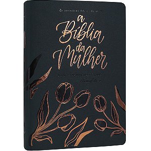 A Bíblia da Mulher Nova Edição - Capa Azul Marinho - Almeida Revista e Corr