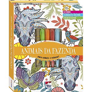 Animais da Fazenda - para Colorir e Relaxar - Arteterapia