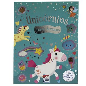 Meu Livro de Adesivos Brilhantes: Unicornios