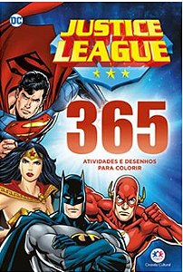 365 Ativ e des p Colorir Liga da Justica