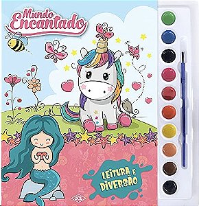 Aquarela: Unicornio e Sereias