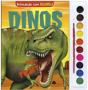 Brincando com Aquarela: Dinos