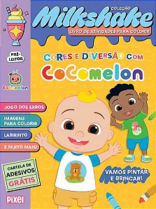 Cores e Diversao com Cocomelon! - Colecao Milkshake: Vamos Pintar e Brincar