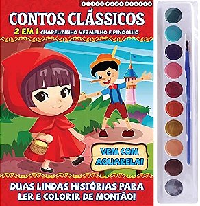 Contos Clássicos - Livro para Pintar com Aquarela