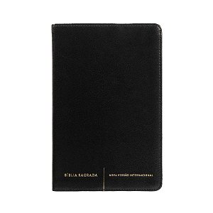 Biblia Sagrada Slim Nvi, Luxo, Capa Preta