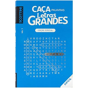 Scottini Touch: Caca-palavras Letras Grandes Dificil V1