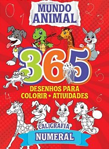 Mundo Animal - 365 Desenhos P/ Colorir +atividades