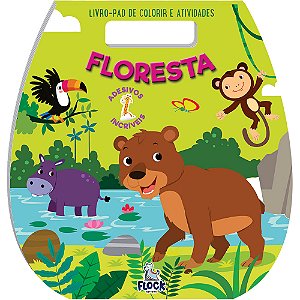 Livro-pad de Colorir e Atividades: Floresta