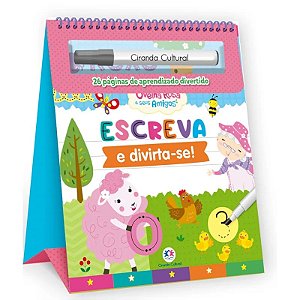 Livro Escreva e Apague Ovelha Rosa
