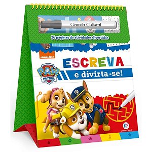 Livro Escreva e Apague Patrulha Canina