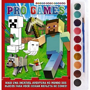 Pro-games Livro para Pintar com Aquarela
