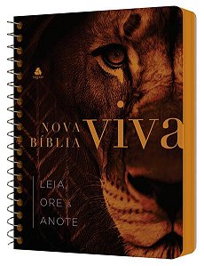 Nova Biblia Viva: Leia, Ore e Anote Leao Forca e Poder com Abas Adesivas E