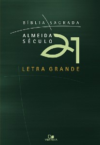 Biblia Sagrada Almeida Seculo 21 Letra Grande - Verde - com Sobrecapa