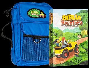 Bíblia Aventura, NVI - Capa Especial Com Bolsa Azul