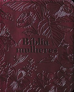 Bíblia Mulheres NVT - Uma Coluna - Vinho Floral