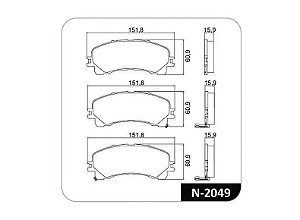 PASTILHA DE FREIO DIANT GM S10