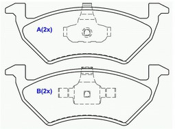 PASTILHA DE FREIO DIANT VW UP