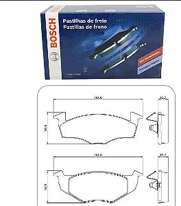 PASTILHA DE FREIO DIANT VW G5 1.0 1.6 800