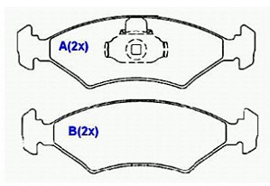 PASTILHA DE FREIO DIANT FORD KA FIESTA 95/09