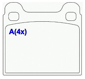 PASTILHA DE FREIO DIANT GM CHEVETTE 73/93