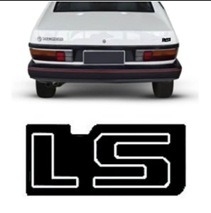 *** EMBLEMA (LS) VW GOL/VOYAGE/PARATI GI/ PASSAT 84/90 CROMADO COM FUNDO PRETO MARCON 314.