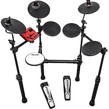 Bateria Eletrônica Carlsbro Csd100 Black By Odery Com Pedais Cor Preto/vermelho