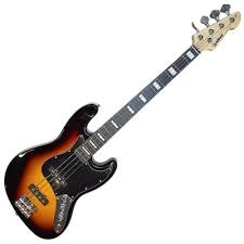 Baixo Waldman Jazz Bass Standard 4 Cordas Sunburst
