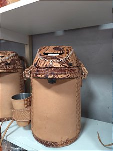 Garrafa de couro 2,5LT personalizada