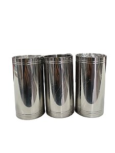 Copo inox maciço redondo 10cm