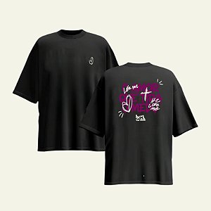 CAMISETA OVERSIZED 1J PRETA