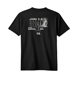 CAMISETA COMUM JOÃO 3.8 PRETO