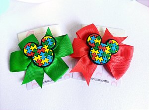 Laço Autismo Mickey