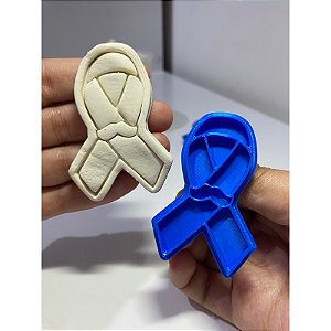 Kit cortador e marcador de biscoitos Novembro Azul Temático Biscuit Pasta Americana