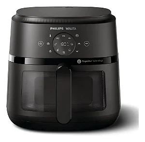 Fritadeira Air Fryer Philips Digital NA230/09 6.2L 220V Preto