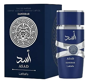Perfume Arabe Masculino Lattafa Asad Zanzibar 100ML(Azul)