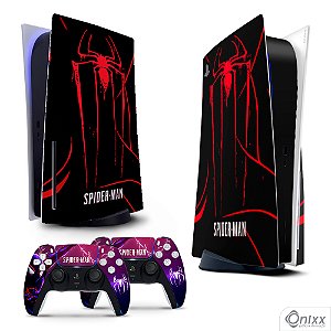 Skin PS5 Adesiva Aranha Negra