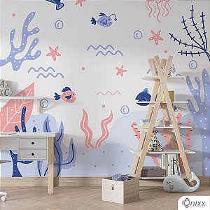 Painel Adesivo Fundo Do Mar