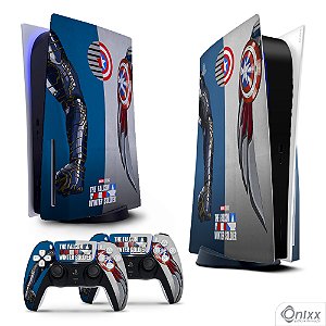 Skin PS5 Adesiva Falcão e Soldado Invernal