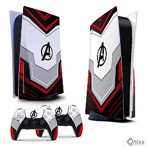 Skin PS5 Adesiva Avengers Uniforme Quântico