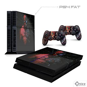 Skin PS4 Adesiva Spider Man Black Suit Verse