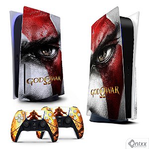 Skin PS5 Adesiva God Of War Kratos Eyes
