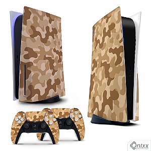 Skin PS5 Adesiva Camuflado Desert