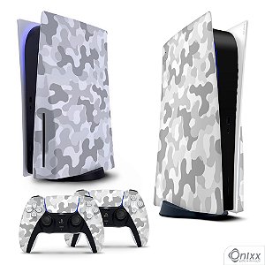 Skin PS5 Adesiva Camuflado Polar