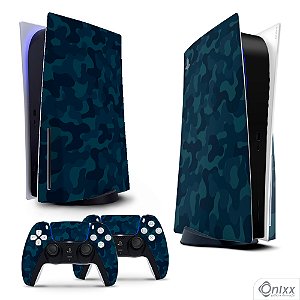 Skin PS5 Adesiva Camuflado Naval