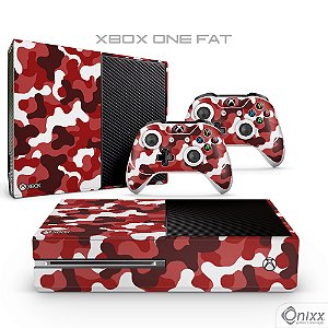 Skin XBOX ONE Adesiva Camuflado Red