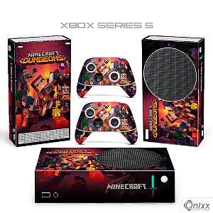 Skin Xbox Series S Adesiva Minecraft Dugeons