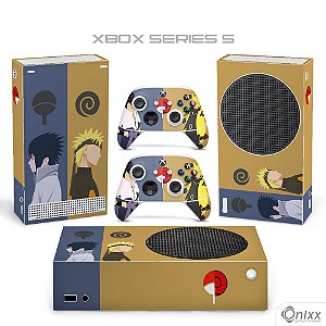 Skin Xbox Series S Adesiva Naruto e Sasuke